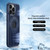 For iPhone 12 Pro Max Cooling MagSafe Magnetic Ring Holder Phone Case(Blue)