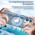 For iPhone 12 Pro Max Cooling MagSafe Magnetic Ring Holder Phone Case(Blue)