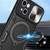 For iPhone 15 CD Texture Sliding Camshield Magnetic Holder Phone Case(Purple)