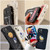 For Samsung Galaxy S21 Ultra 5G Astronaut Pattern Silicone Straight Edge Phone Case(Mars Astronaut-Black)