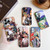 For iPhone 14 Pro Max Precise Hole Oil Painting Pattern PC Phone Case(Puppy)