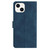 For iPhone 15 Plus Seven Butterflies Embossed Leather Phone Case(Blue)