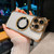 For iPhone 11 Pro Max 6D Electroplating Armor Magsafe Phone Case(Gold)