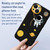 For iPhone 14 Pro Hug Moon Astronaut Pattern TPU Phone Case(Black)