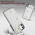 For iPhone 12 / 12 Pro Zipper Card Bag Phone Case with Dual Lanyard(White)