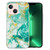 For iPhone 15 IMD Shell Pattern TPU Phone Case(Green Marble)