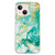 For iPhone 15 IMD Shell Pattern TPU Phone Case(Green Marble)