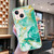 For iPhone 15 IMD Shell Pattern TPU Phone Case(Green Marble)