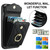 For iPhone 11 Pro Rhombic Texture Card Bag Phone Case with Long Lanyard(Black)