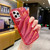 For iPhone XS Max Laser Sequin Waves TPU Phone Case(Red)