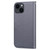 For iPhone 13 mini Cartoon Buckle Horizontal Flip Leather Phone Case(Grey)