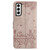 For Samsung Galaxy S21+ Cat Embossing Pattern Leather Phone Case with Lanyard(Grey)
