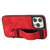 For iPhone 11 Pro Wristband Holder Leather Back Phone Case(Red)