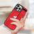 For iPhone 11 Pro Wristband Holder Leather Back Phone Case(Red)