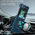 For Samsung Galaxy Z Flip5 5G Matte UV Armor Ring Shockproof Phone Case(Dark Blue)