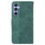 For Samsung Galaxy S23 FE 5G Geometric Embossed Leather Phone Case(Green)