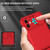 For iPhone 15 Plus Stereoscopic Holder Sliding Camshield Phone Case(Red)