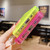For iPhone 14 Pro Color Contrast Lens Frame Transparent TPU Phone Case(Transparent + Green)
