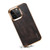 For iPhone 15 Denior Oil Wax Cowhide Plating Phone Case(Black)