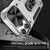 For iPhone 14 Pro Camshield Robot TPU Hybrid PC Phone Case(Silver)