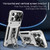 For iPhone 14 Pro Camshield Robot TPU Hybrid PC Phone Case(Silver)