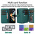 For Samsung Galaxy Z Fold4 Crossbody Diamond Lattice Folding Leather Phone Case(Dark Green)
