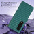 For Samsung Galaxy Z Fold4 Crossbody Diamond Lattice Folding Leather Phone Case(Dark Green)