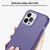 For iPhone 12 Pro Frosted Translucent Mist Phone Case(Dark Purple)