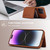 For iPhone 14 Pro RFID Anti-theft Detachable Card Bag Leather Phone Case(Brown) For iPhone 14 Pro RFID Anti-theft Detachable Card Bag Leather Phone Case(Brown)