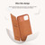 For iPhone 15 Plus NILLKIN QIN Series Pro Sliding Camera Cover Design Leather Phone Case(Brown)