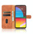 For HTC Desire 21 Pro 5G Solid Color Skin Feel Magnetic Buckle Horizontal Flip Calf Texture PU Leather Case with Holder & Card Slots & Wallet(Brown)