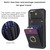 For iPhone 12 Pro Max BF29 Organ Card Bag Ring Holder Phone Case(Black)