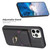 For iPhone 12 Pro Max BF29 Organ Card Bag Ring Holder Phone Case(Black)