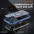 For iPhone 14 Plus MagSafe Magnetic PC + TPU Phone Case with Lens Film(Blue)