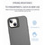 For iPhone 14 Plus Skin Feel Lens Holder Translucent Phone Case(Royal Blue)