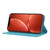 For iPhone 15 Pro Woven Texture Stitching Magnetic Leather Phone Case(Blue)