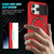 For iPhone 14 Pro Max Sliding Camshield Magsafe Holder TPU Hybrid PC Phone Case(Red)