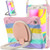 For Samsung Galaxy Tab A 8.0 (2019) T290 / T295 Silicone + PC Protective Case with Holder & Shoulder Strap(Colorful Pink)