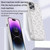 For iPhone 14 Pro 3D Cloud Pattern TPU Phone Case(Rose Red)