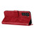 For Samsung Galaxy S22 5G Tree Birds Embossed Pattern Leather Phone Case(Red)