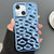 For iPhone 15 Cloud Texture Electroplated TPU Phone Case(Blue)