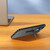 For iPhone 13 Frosted Metal Hybrid TPU Holder Phone Case(Black)