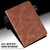 For Samsung Galaxy Tab A9 Lace Flower Embossing Pattern PU Tablet Case(Brown)