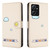 For Xiaomi Redmi Note 12 4G Global Cartoon Cats Leather Phone Case(Beige White)