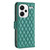 For Xiaomi Redmi Note 13 Pro+ Diamond Lattice Wallet Leather Flip Phone Case(Green)