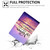 For Samsung Galaxy Tab A9 Colored Drawing Smart Leather Tablet Case(Seawater)