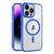 For iPhone 14 Pro Max Ice Color Magnetic Series PC + Acrylic Magsafe Phone Case(Blue)