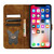 For iPhone XR Butterfly Cat Embossing Flip Leather Phone Case(Brown)