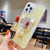 For iPhone 13 Pro Starry Sequin Diamond Cat Ears Mirror Epoxy TPU Phone Case(Yellow)