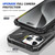 For iPhone 14 Pro MagSafe Magnetic Shockproof Phone Case with Ring Holder(Black)